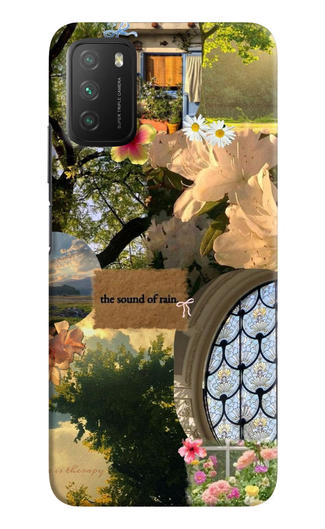 Rain Poco M3 Hard Case Back Cover by Casekaro