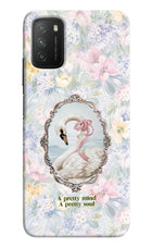 Pretty Mind Pretty Soul Poco M3 Hard Case Back Cover by Casekaro