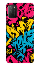 Graffiti Vibe Poco M3 Hard Case Back Cover by Casekaro