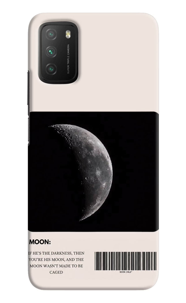 Moon Phase Poco M3 Hard Case Back Cover by Casekaro