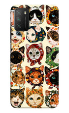 Cool Cat Poco M3 Hard Case Back Cover by Casekaro