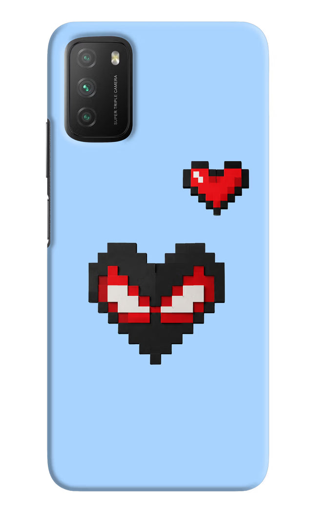Peter Heart Poco M3 Hard Case Back Cover by Casekaro