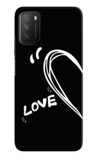 Love Line Poco M3 Hard Case Back Cover by Casekaro