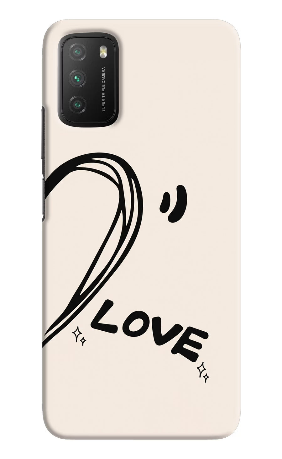 Soul Line Poco M3 Back Cover, Hard case