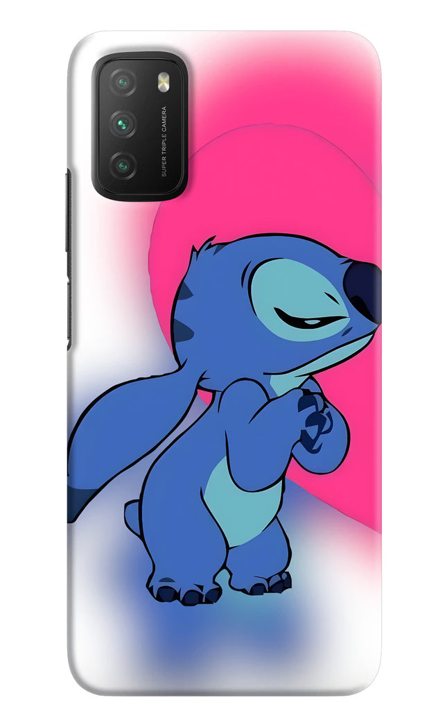 Stitch Hug Poco M3 Hard Case Back Cover by Casekaro