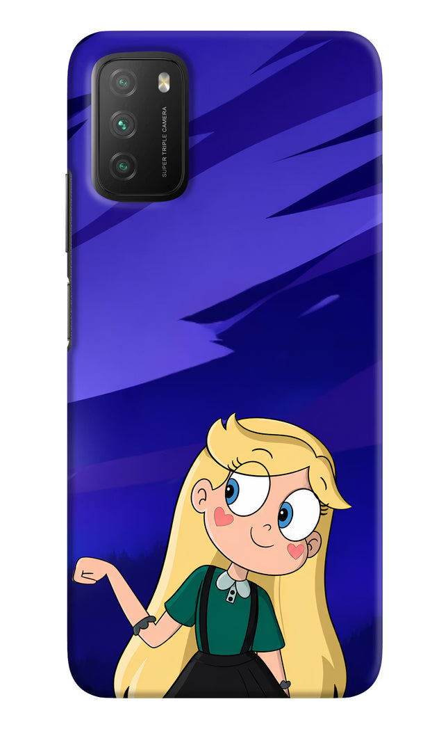 Star Glow Poco M3 Hard Case Back Cover by Casekaro