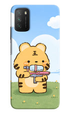 Tiger Treat Poco M3 Hard Case Back Cover by Casekaro