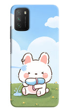 Bunny Treat Poco M3 Hard Case Back Cover by Casekaro