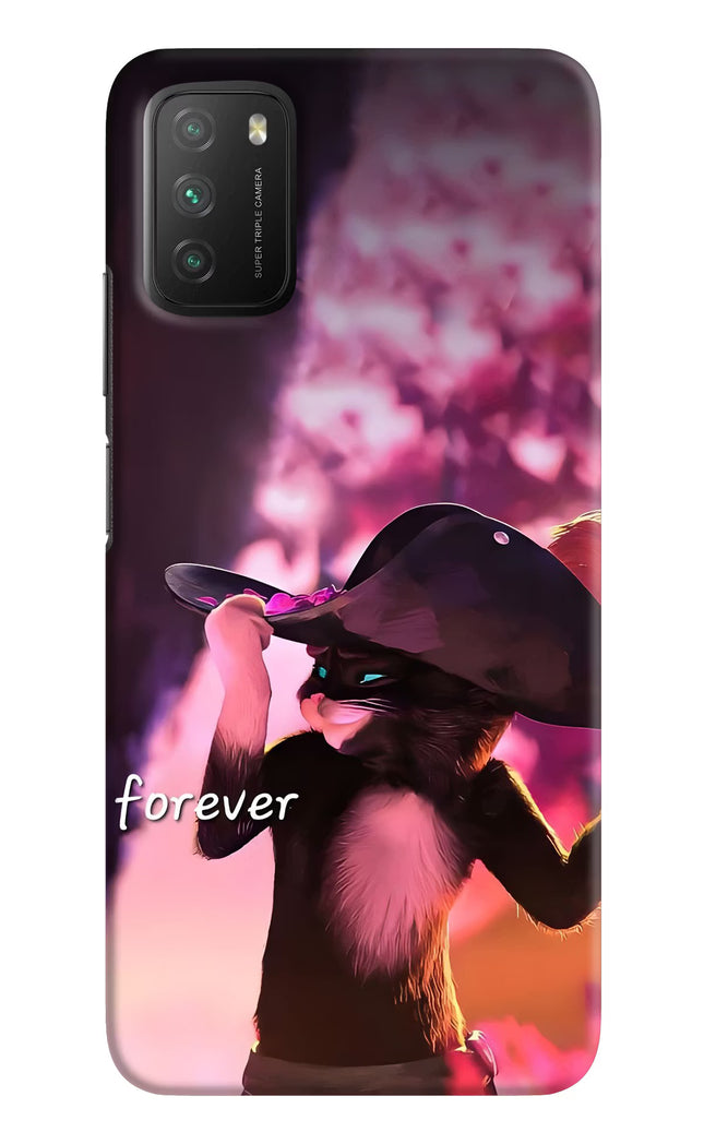Forever Cat Poco M3 Hard Case Back Cover by Casekaro
