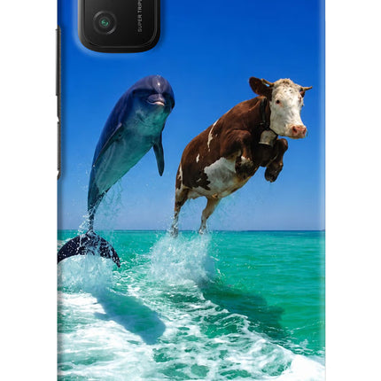 Dolphin vs Cow Poco M3 Hard Case Back Cover by Casekaro