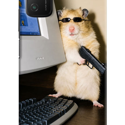 Hacker Hamster Poco M3 Hard Case Back Cover by Casekaro