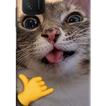 Silly Cat Call Poco M3 Hard Case Back Cover by Casekaro