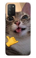 Silly Cat Call Poco M3 Hard Case Back Cover by Casekaro
