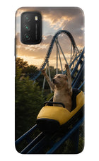 Rollercoaster Dog Poco M3 Hard Case Back Cover by Casekaro