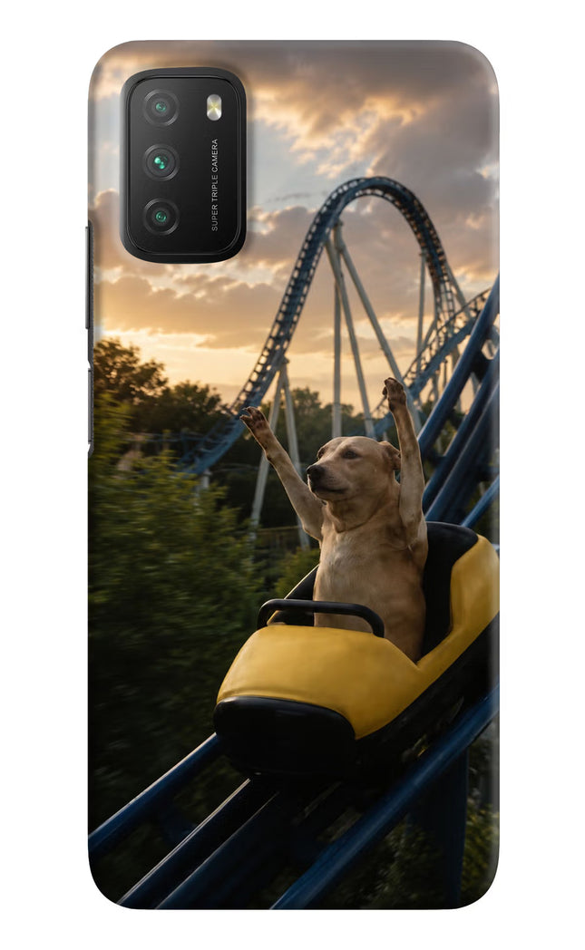 Rollercoaster Dog Poco M3 Hard Case Back Cover by Casekaro