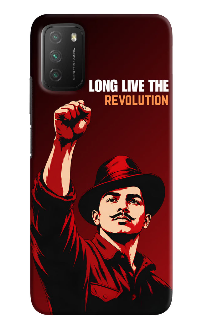 Bhagat Singh Revolution Poco M3 Back Cover