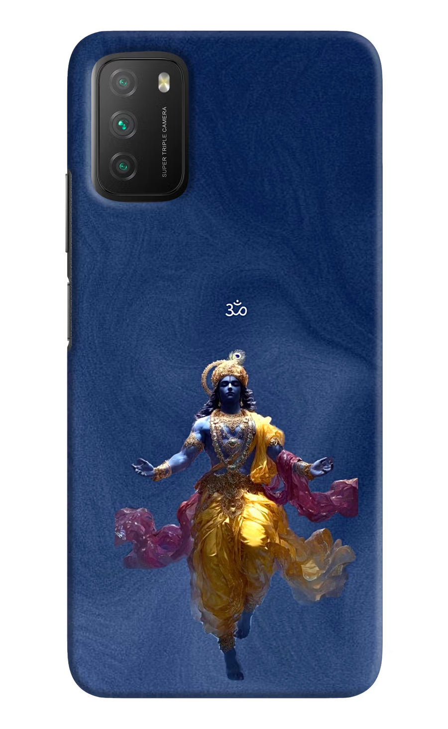 Cosmic Krishna Poco M3 Back Cover, Hard case