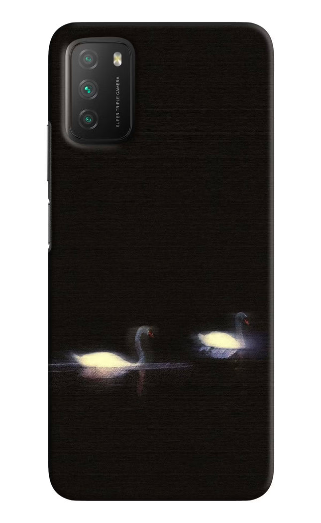 Silent Swans Poco M3 Hard Case Back Cover by Casekaro