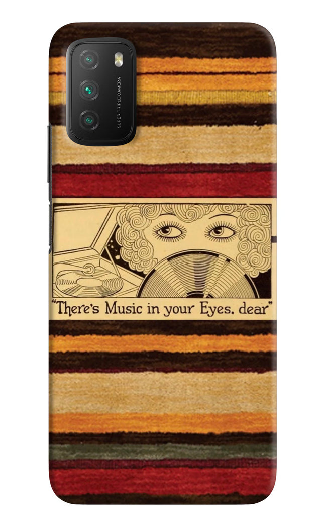 Vinyl Stripes Poco M3 Hard Case Back Cover by Casekaro