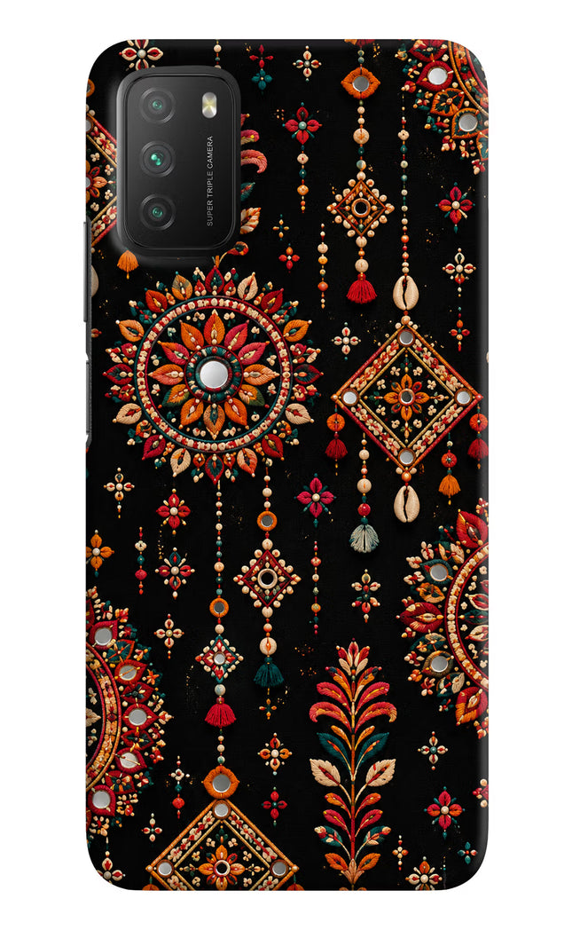 Boho Noir Poco M3 Hard Case Back Cover by Casekaro