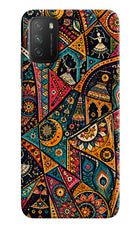 Folk Print Poco M3 Hard Case Back Cover by Casekaro