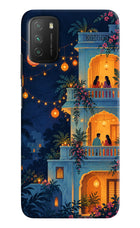 Balcony Glow Poco M3 Hard Case Back Cover by Casekaro