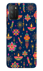 Festive Pop Poco M3 Hard Case Back Cover by Casekaro