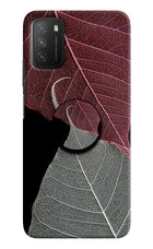 Leaf Pattern Poco M3 Pop Case by Casekaro