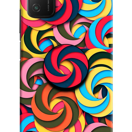 Spiral Pattern Poco M3 Pop Case by Casekaro