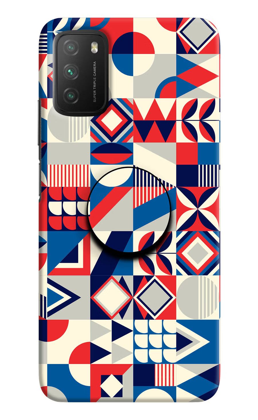 Colorful Pattern Poco M3 Pop Case, Hard case