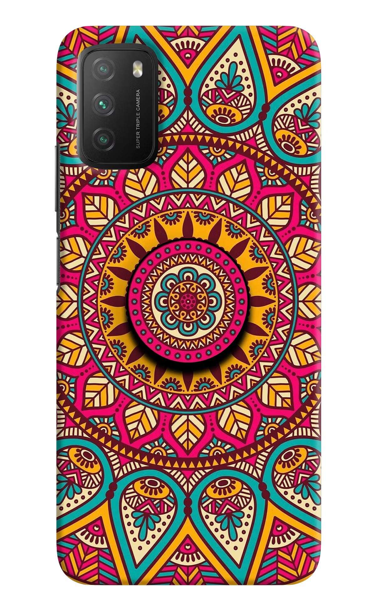 Mandala Poco M3 Pop Case by Casekaro