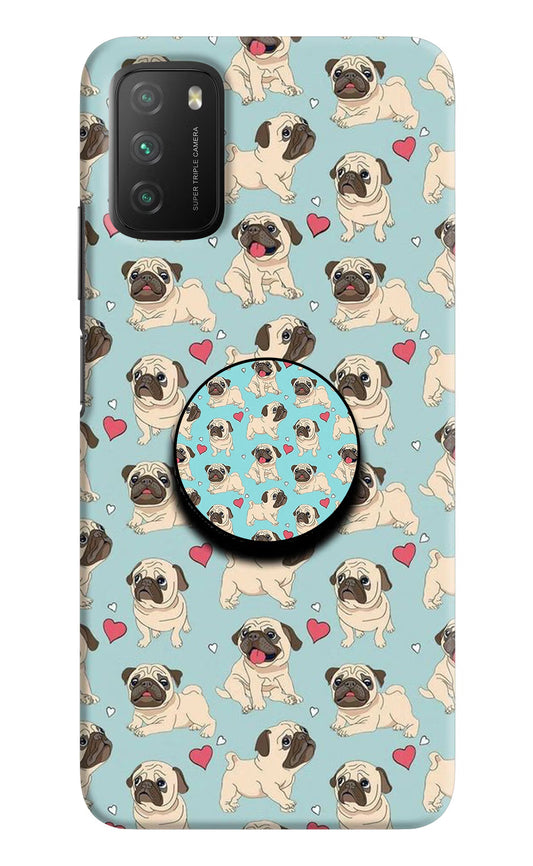 Pug Dog Poco M3 Pop Case by Casekaro