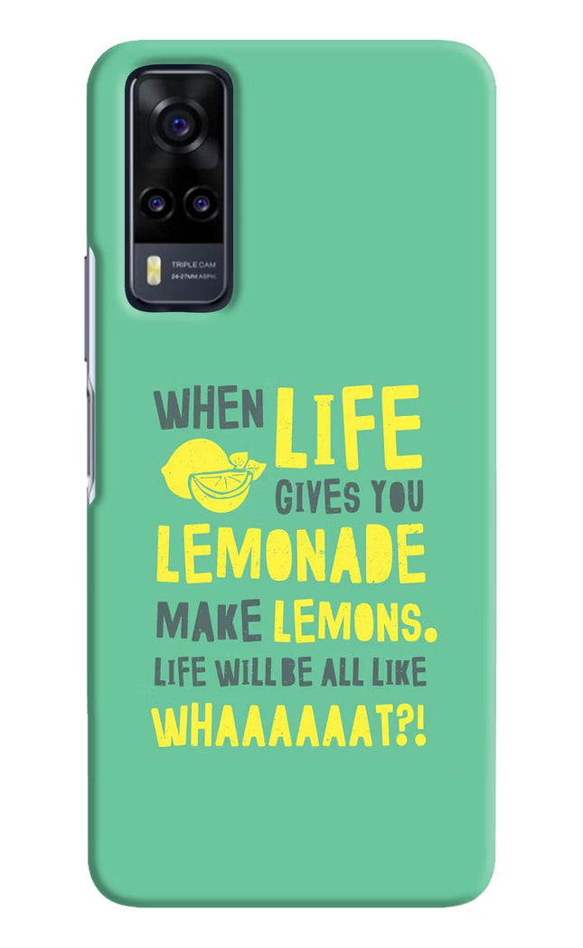 Quote Vivo Y31 Hard Case Back Cover by Casekaro