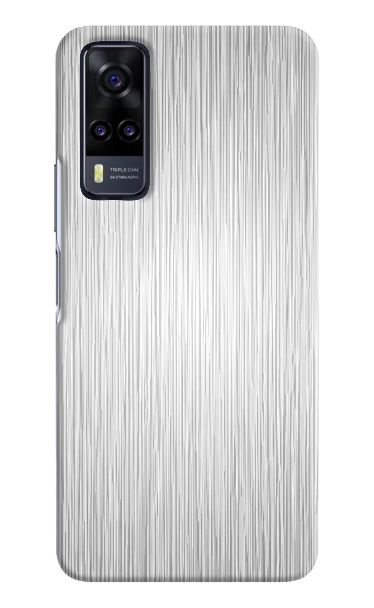 Wooden Grey Texture Vivo Y31 Hard Case Back Cover by Casekaro
