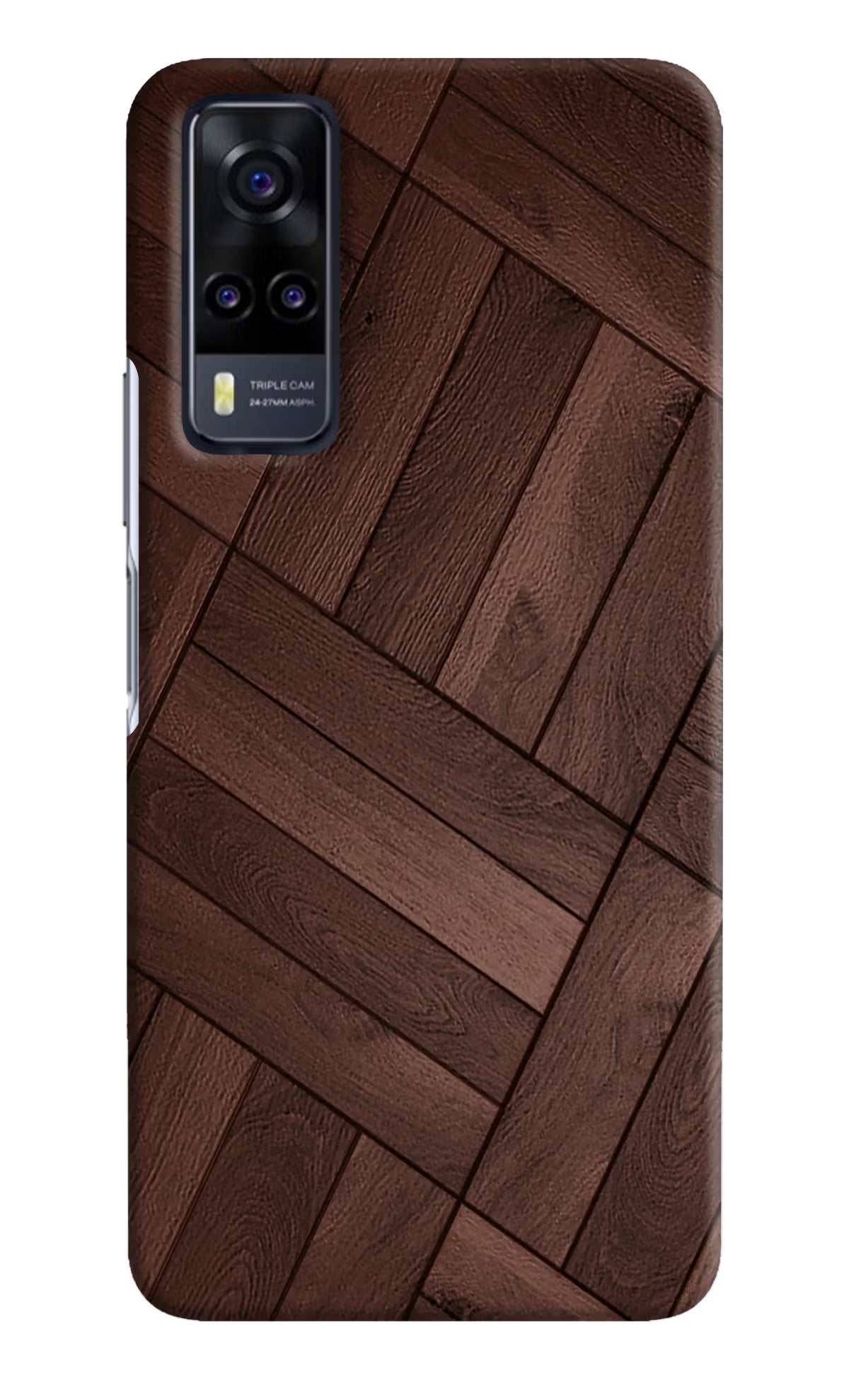 Wooden Texture Design Vivo Y31 Hard Case Back Cover by Casekaro
