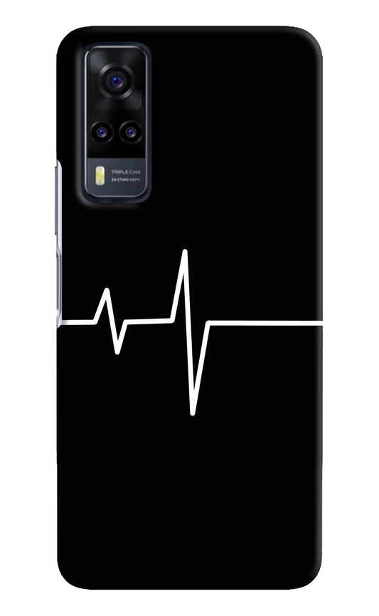 Heart Beats Vivo Y31 Hard Case Back Cover by Casekaro