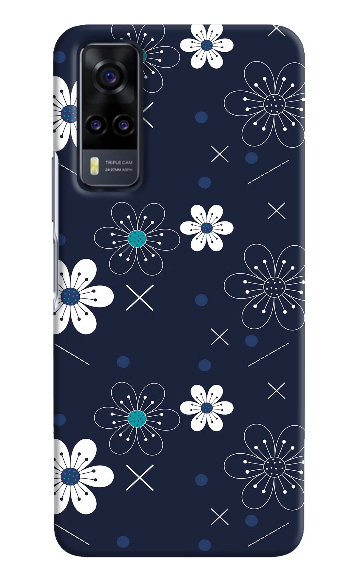 Flowers Vivo Y31 Hard Case Back Cover by Casekaro