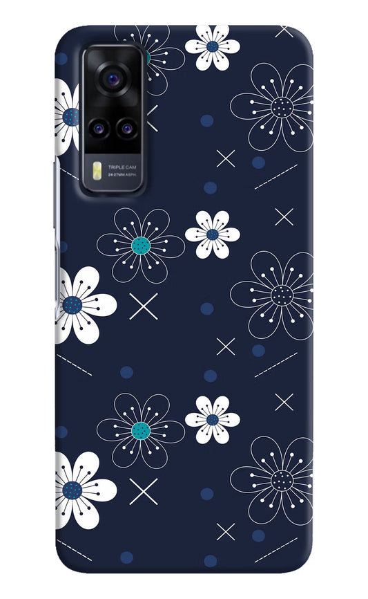 Flowers Vivo Y31 Hard Case Back Cover by Casekaro