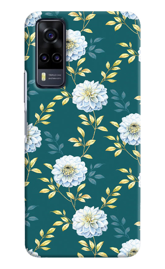 Flowers Vivo Y31 Hard Case Back Cover by Casekaro