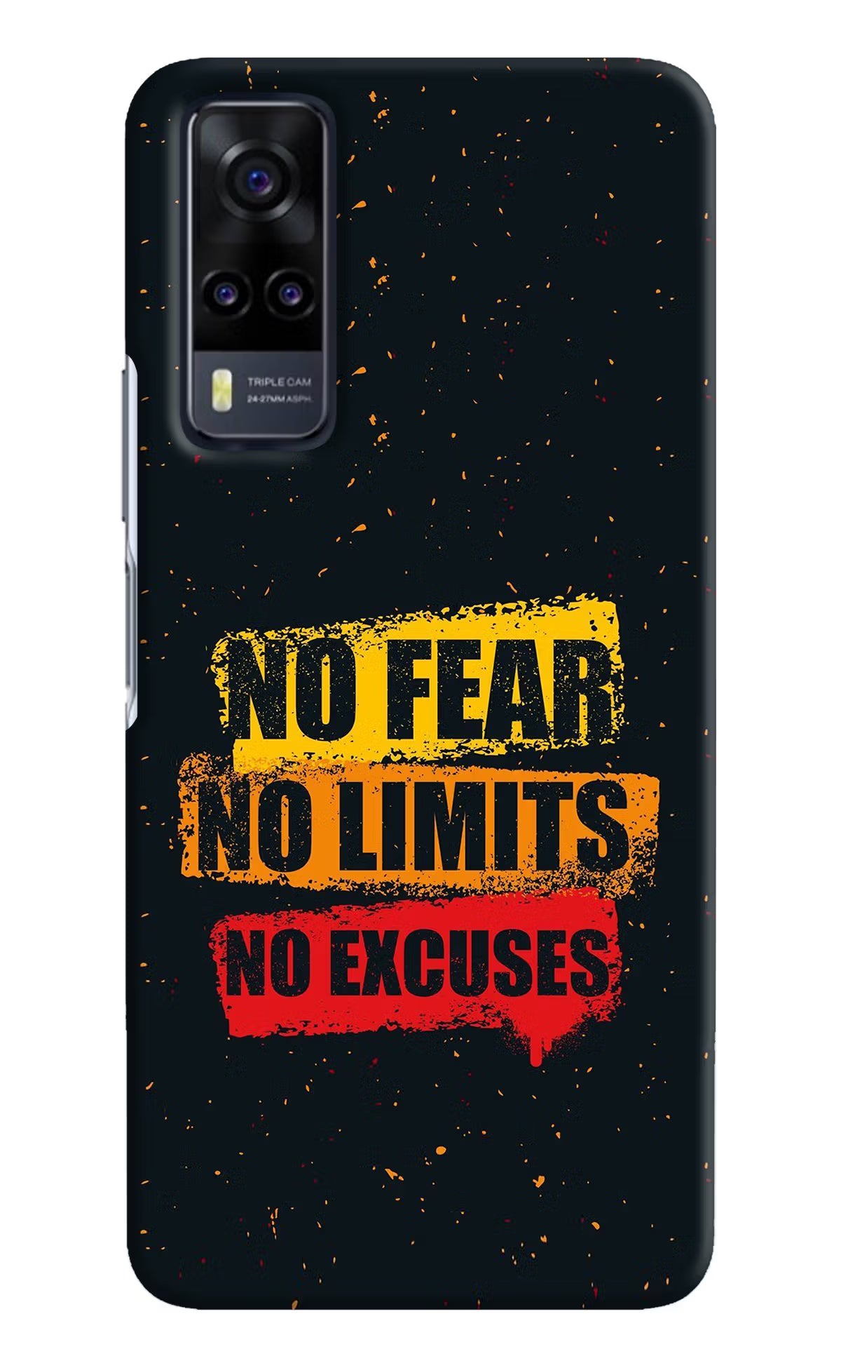 No Fear No Limits No Excuse Vivo Y31 Hard Case Back Cover by Casekaro