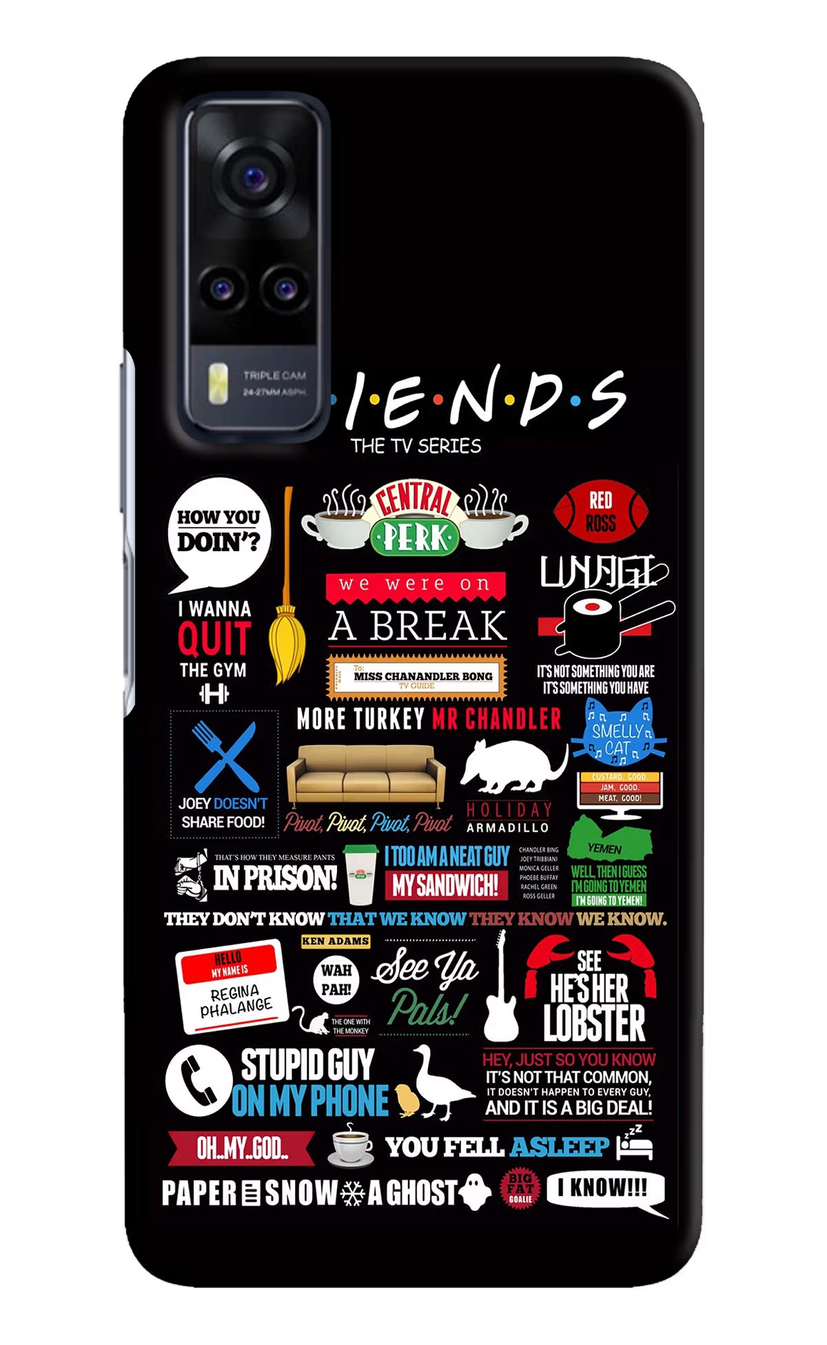 FRIENDS Vivo Y31 Hard Case Back Cover by Casekaro