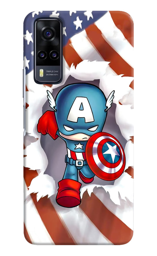 Captain America Vivo Y31 Hard Case Back Cover by Casekaro