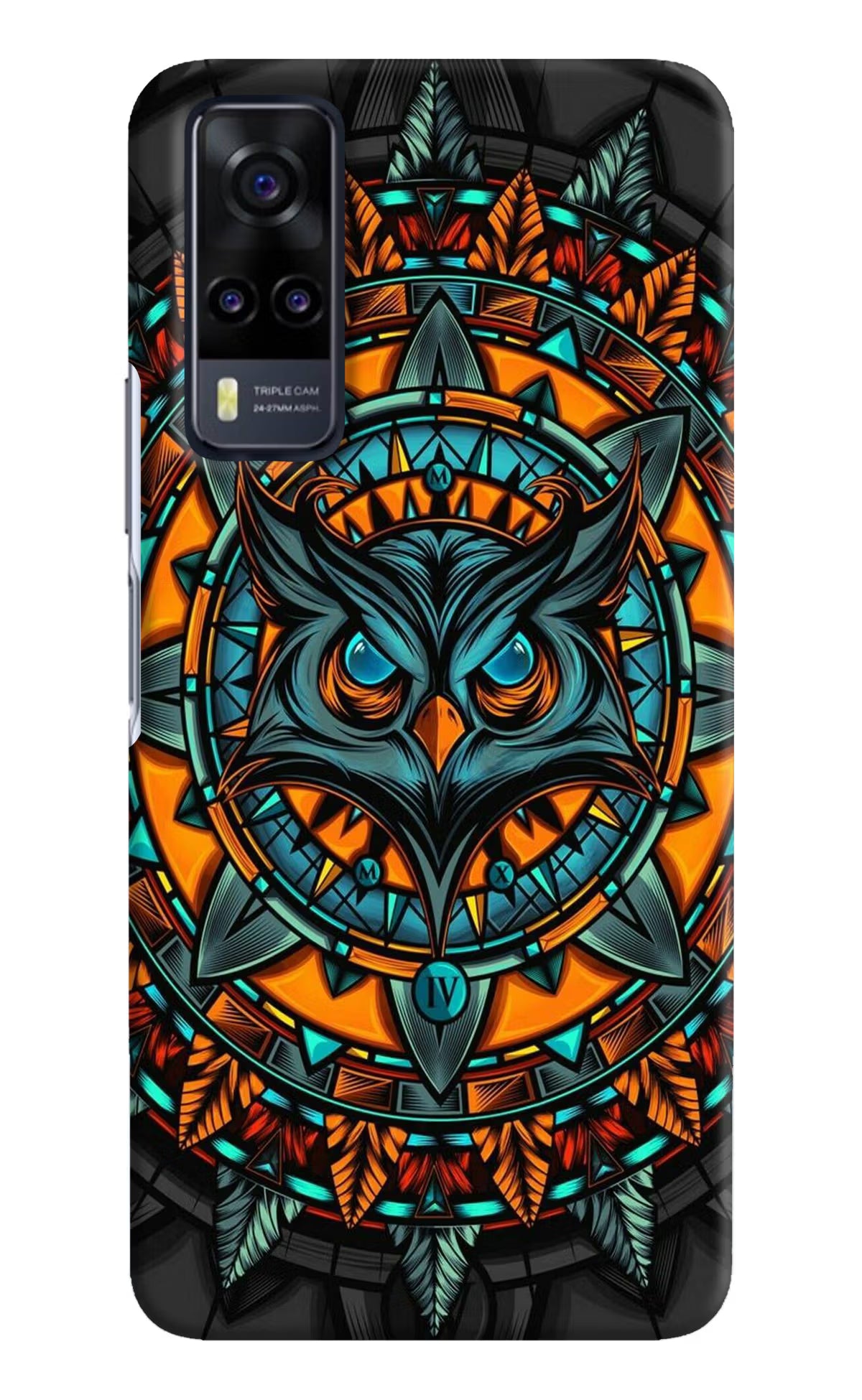Angry Owl Art Vivo Y31 Hard Case Back Cover by Casekaro