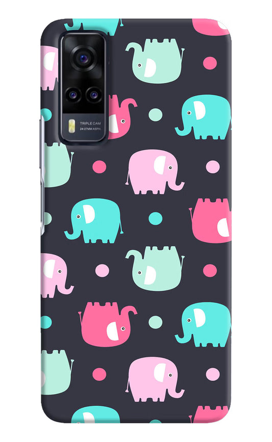 Elephants Vivo Y31 Hard Case Back Cover by Casekaro