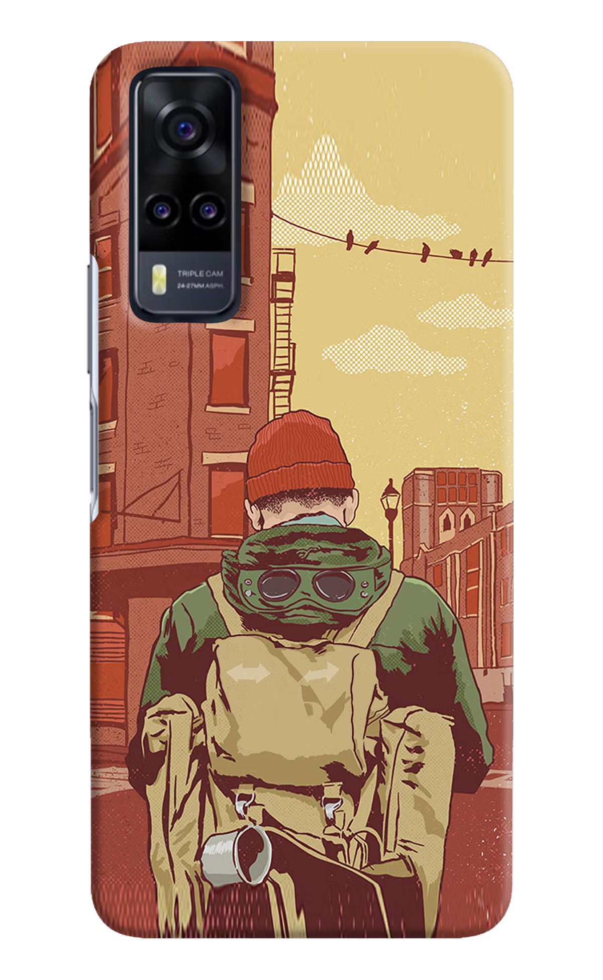 Adventurous Vivo Y31 Hard Case Back Cover by Casekaro