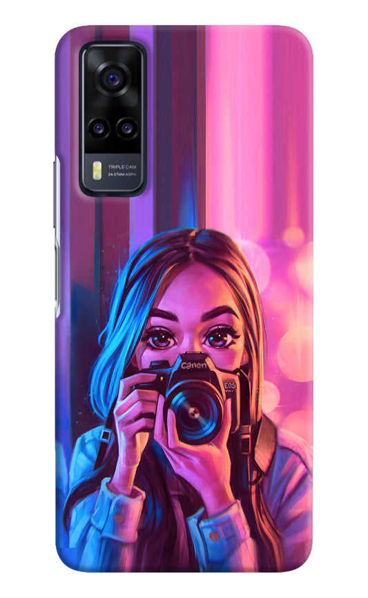 Girl Photographer Vivo Y31 Hard Case Back Cover by Casekaro