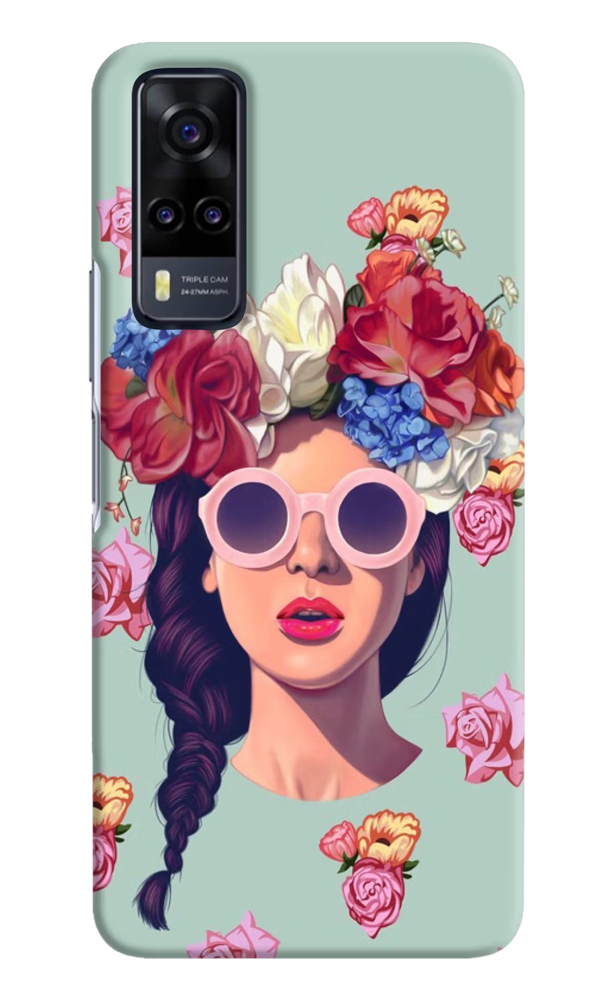 Pretty Girl Vivo Y31 Hard Case Back Cover by Casekaro