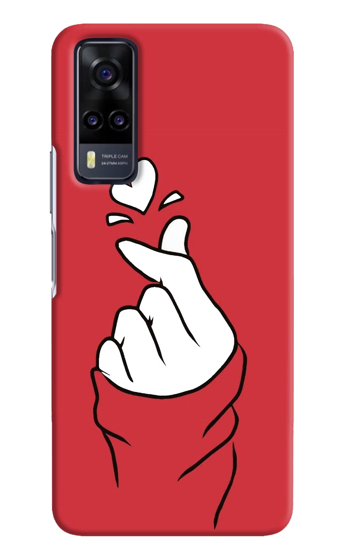 Korean Love Sign Vivo Y31 Hard Case Back Cover by Casekaro