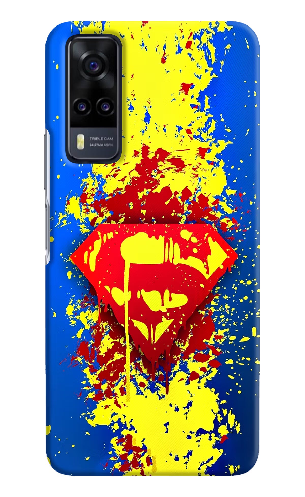 Superman logo Vivo Y31 Hard Case Back Cover by Casekaro