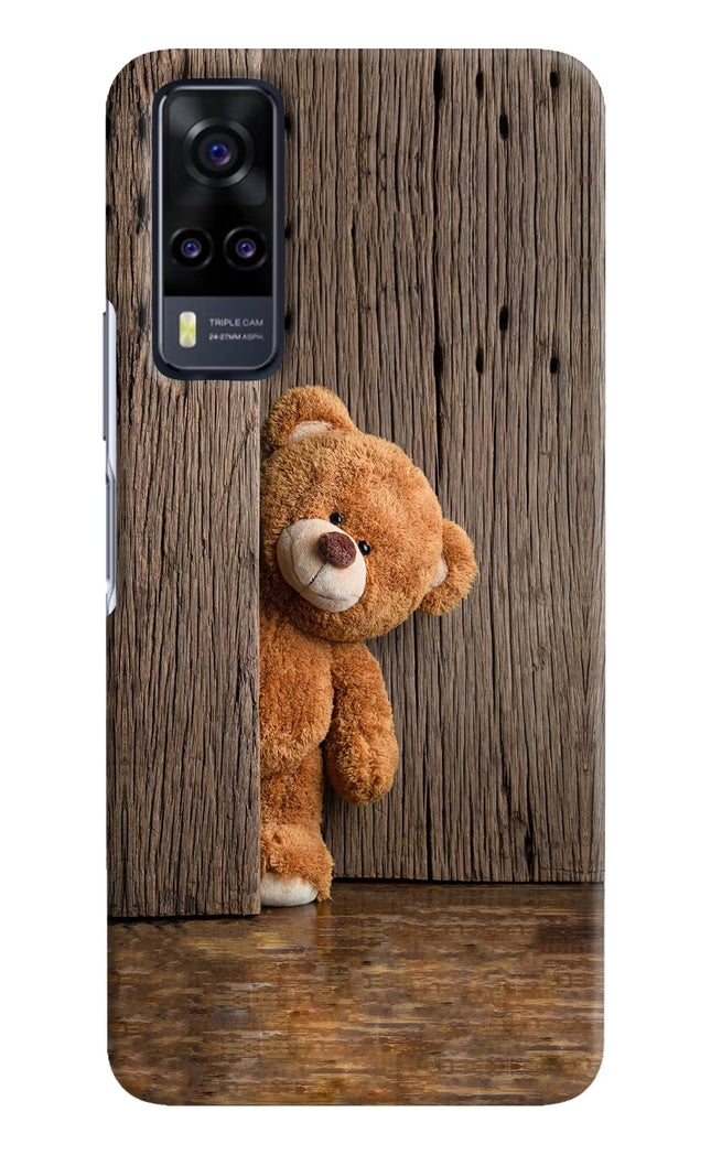Teddy Wooden Vivo Y31 Hard Case Back Cover by Casekaro
